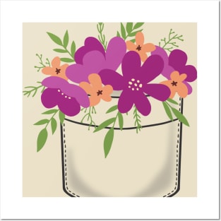 Pocket Bouquet to go for Purple Flower Lovers Posters and Art